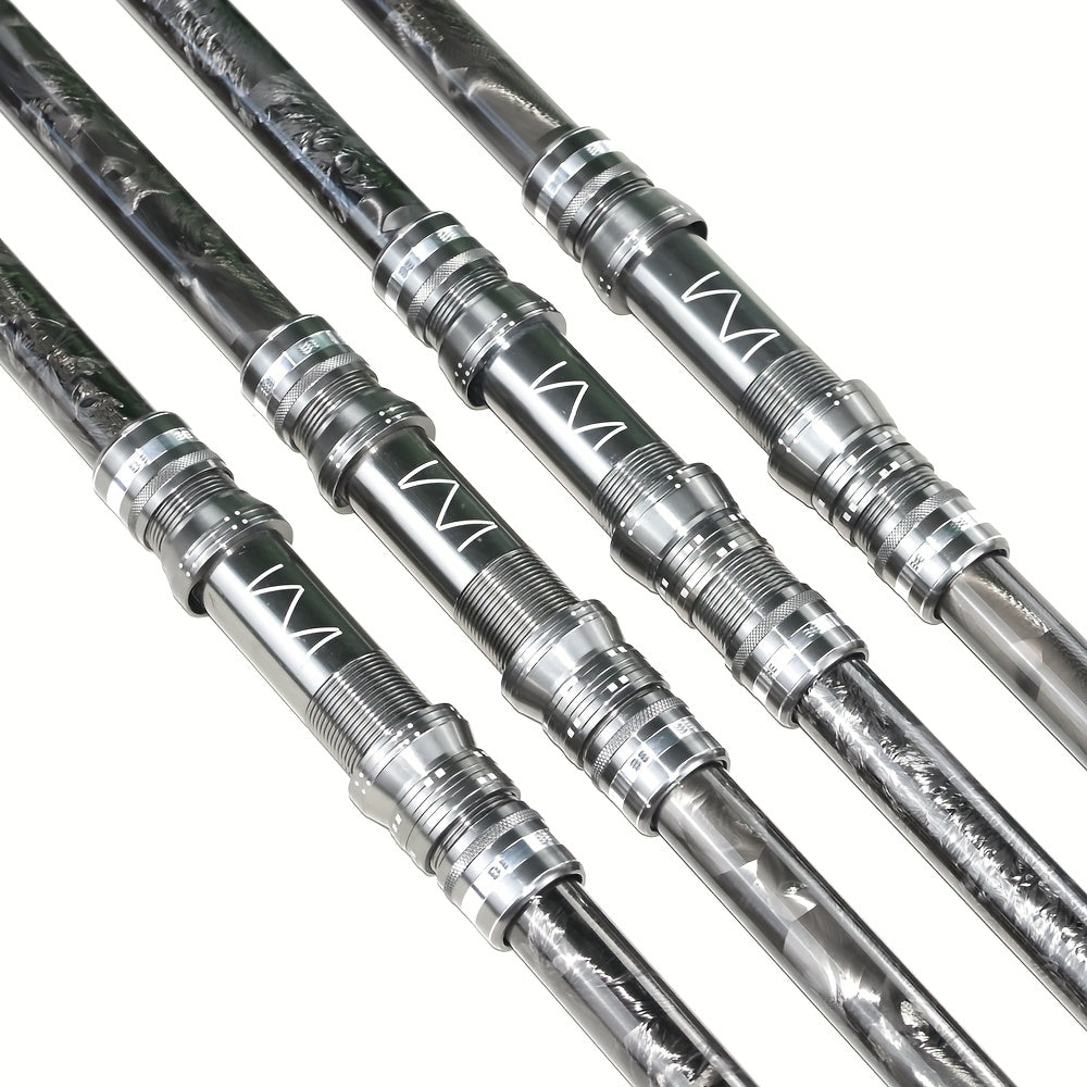 Heavy-Duty Carbon Fiber Telescopic Fishing Rods - 141.73inch, 153.54inch, 165.35inch, 177.17inch | Spincasting & Casting | Durable & Lightweight | Ideal for Sea, Lake, and Reservoir Fishing