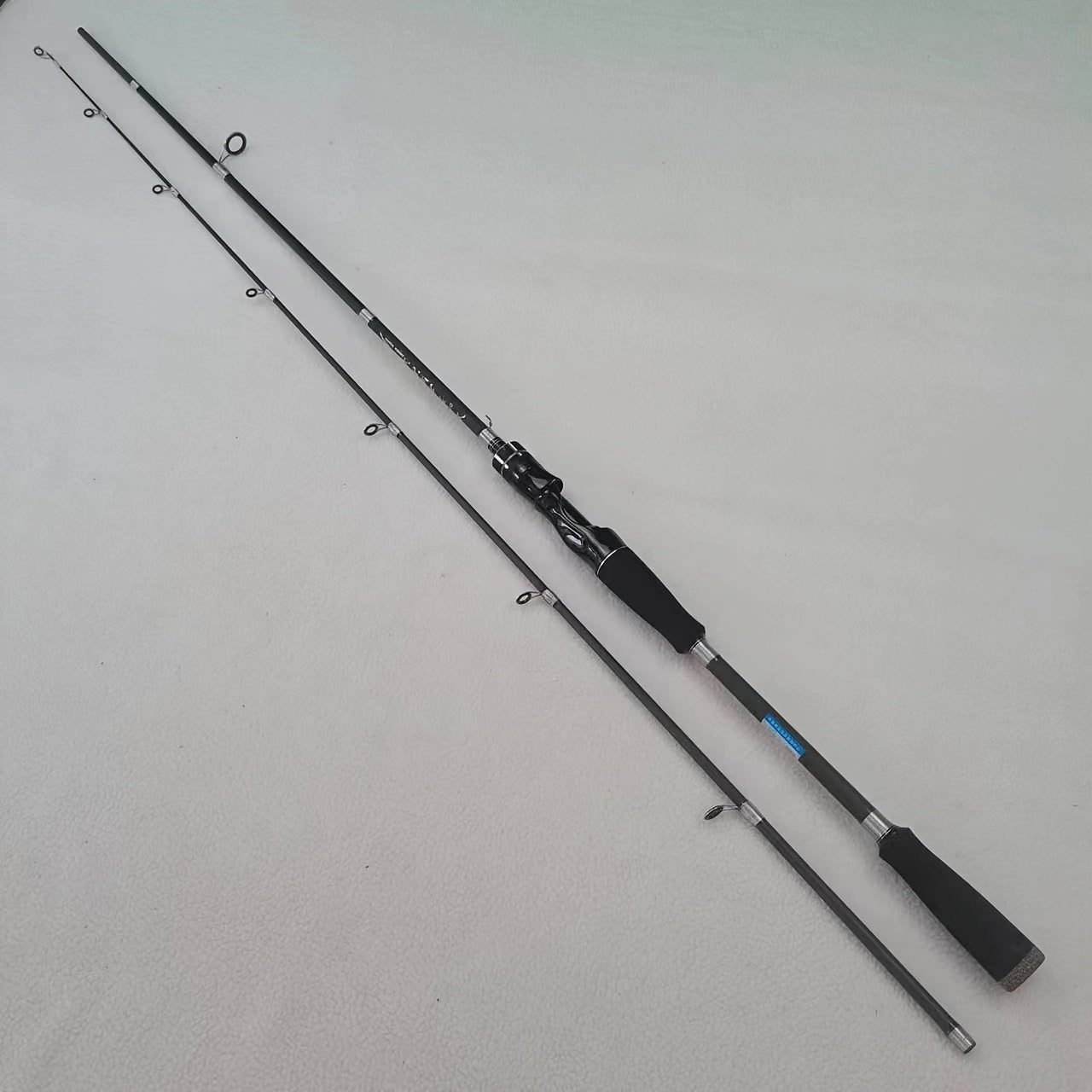 Black Warrior Carbon Fiber Fishing Rods: M-Grade, 1.8M/5.91Ft, 2.1M/6.89Ft, 2.4M/7.87Ft, Two-Section, Fast Action, Ultra-Light Power, Suitable for All Ages, Ideal for Spinning Fishing Techniques