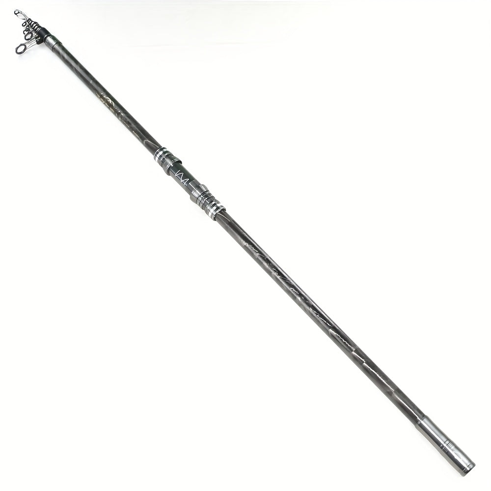 Heavy-Duty Carbon Fiber Telescopic Fishing Rods - 141.73inch, 153.54inch, 165.35inch, 177.17inch | Spincasting & Casting | Durable & Lightweight | Ideal for Sea, Lake, and Reservoir Fishing
