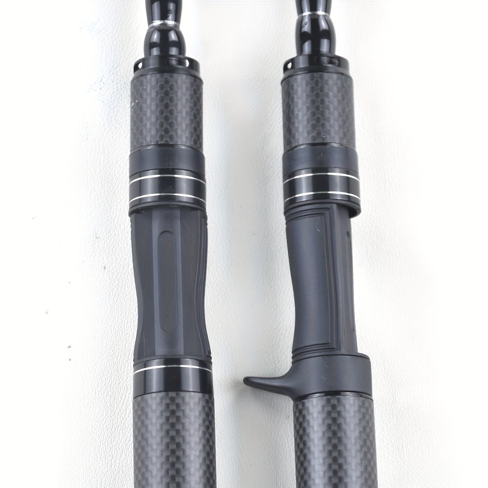High-carbon fiber material, portable travel rod, telescopic fishing rod, medium power fast action, spinning/casting, 5.91ft/6.89ft/7.87ft suitable for saltwater and freshwater fishing, bait weight 5-25g