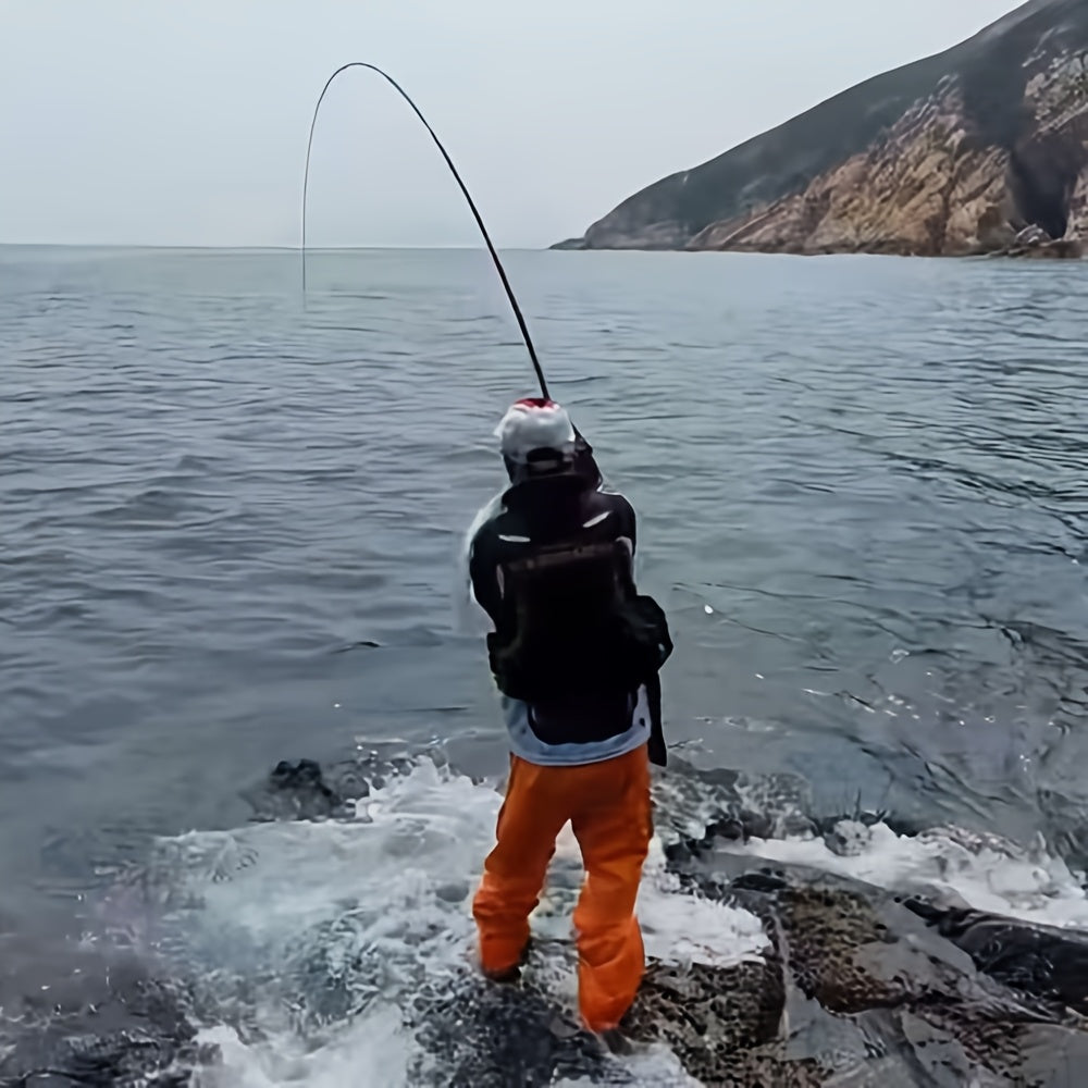 3# Soft Tail Rock Rod, Lightweight Carbon Fiber Portable Telescopic Fishing Rod, Medium Power, Moderate Action, Bait Weight 5-20g, 6.89Ft-14.76ft, Suitable for Beach Fishing, Long-Distance Casting and Trolling
