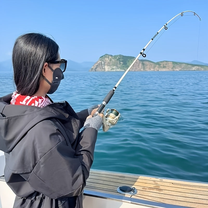 Solid Rod, 2-Section Joint Rod, Lure Rod, Sea Rod, Anchor Rod Made of Solid Fiberglass, Available in Orange And Yellow, Suitable for Saltwater Nearshore Boat Fishing.