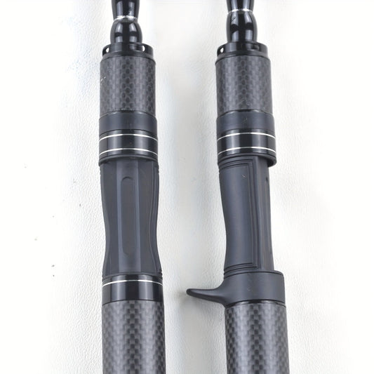 High-carbon fiber material, portable travel rod, telescopic fishing rod, medium power fast action, spinning/casting, 5.91ft/6.89ft/7.87ft suitable for saltwater and freshwater fishing, bait weight 5-25g