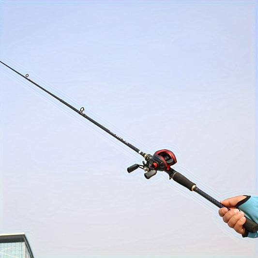 Fiberglass Fishing Rod Combo, 1.65-2.4m, Telescopic, Medium Action, Spin Casting, Lightweight, No Battery Required